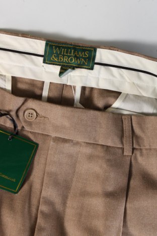 Pantaloni de bărbați Williams & Brown, Mărime L, Culoare Bej, Preț 111,99 Lei