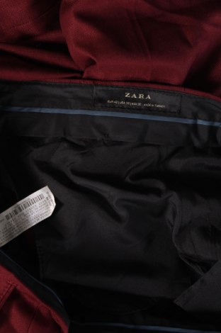 Мъжки панталон Zara, Размер M, Цвят Червен, Цена 27,49 лв.