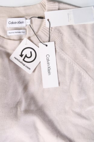 Męski sweter Calvin Klein, Rozmiar L, Kolor Beżowy, Cena 350,99 zł