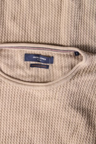 Herrenpullover Jack & Jones, Größe L, Farbe Beige, Preis € 7,49