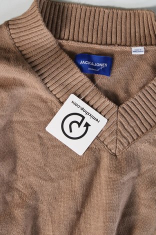 Herrenpullover Originals By Jack & Jones, Größe L, Farbe Beige, Preis € 6,99