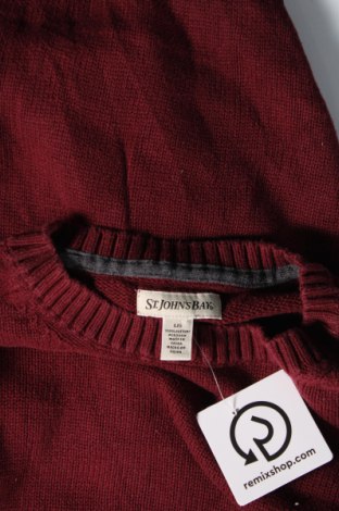 Herrenpullover St John's Bay, Größe L, Farbe Rot, Preis € 24,99