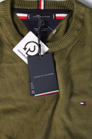 Pulover de bărbați Tommy Hilfiger, Mărime L, Culoare Verde, Preț 426,99 Lei