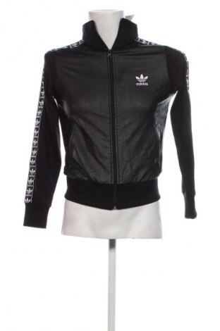 Herren Lederjacke Adidas, Größe XL, Farbe Schwarz, Preis 26,99 €