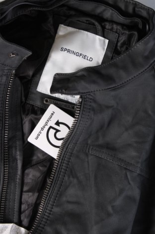 Herren Lederjacke Springfield, Größe L, Farbe Grau, Preis € 16,49