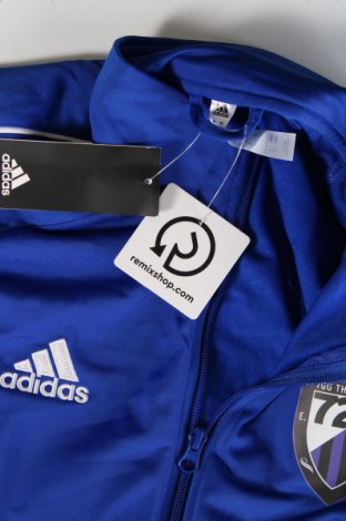 Ανδρική αθλητική ζακέτα Adidas, Μέγεθος M, Χρώμα Μπλέ, Τιμή 36,99 €