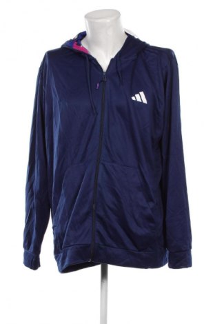 Herren Sweatshirt Adidas, Größe XXL, Farbe Blau, Preis 32,49 €