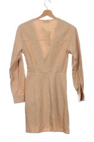 Kleid Bershka, Größe XS, Farbe Beige, Preis € 15,49