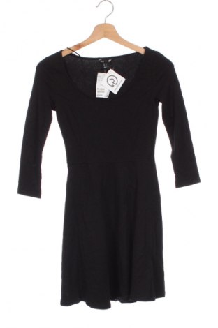 Kleid H&M, Größe XS, Farbe Schwarz, Preis 16,49 €