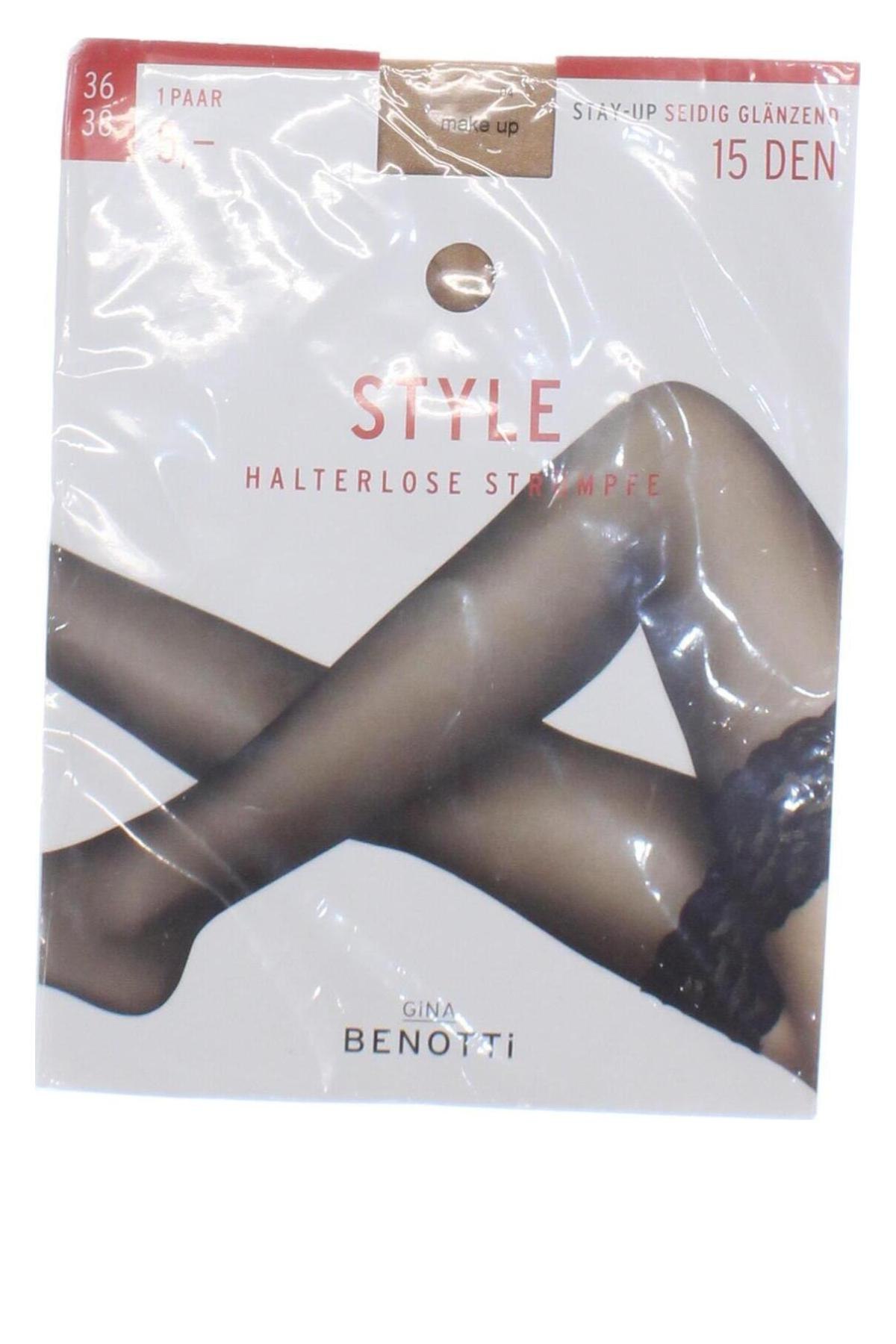 Socken Gina Benotti, Größe S, Farbe Beige, Preis 8,49 €