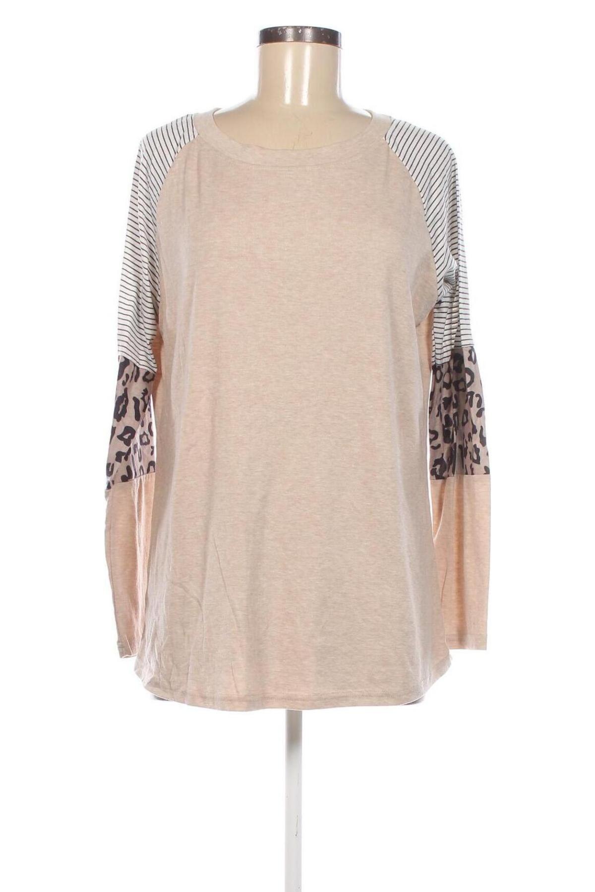 Damen Shirt, Größe L, Farbe Beige, Preis 6,99 €