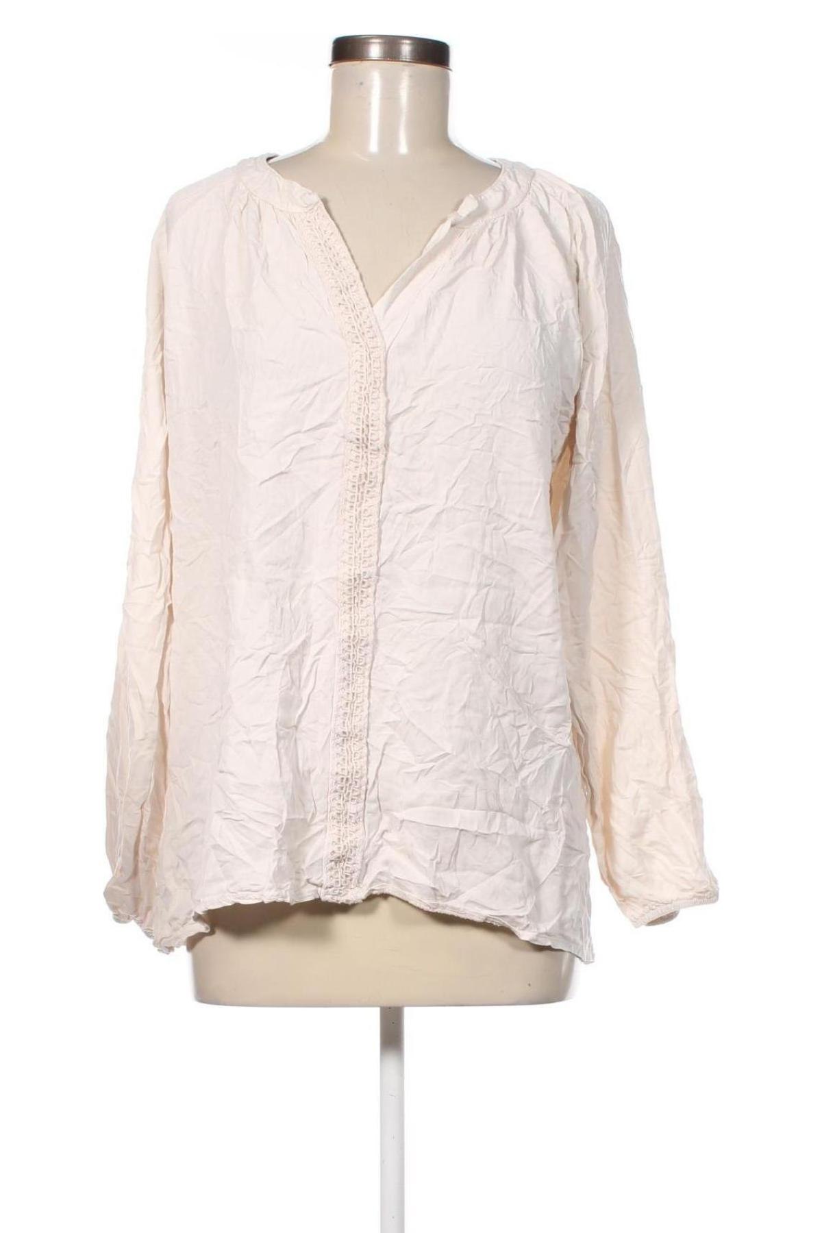 Damen Shirt Made In Italy, Größe XL, Farbe Ecru, Preis 6,49 €