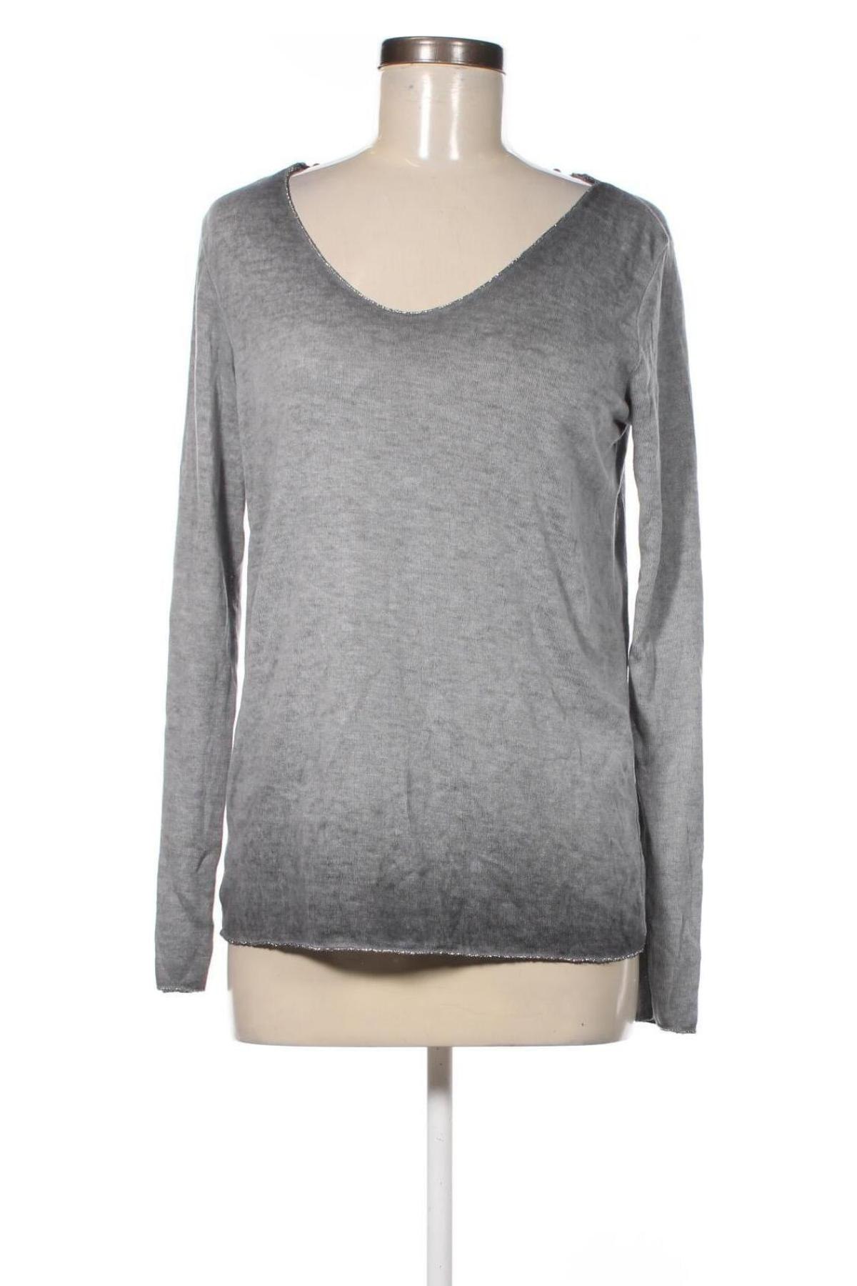 Damen Shirt Made In Italy, Größe M, Farbe Grau, Preis € 4,49