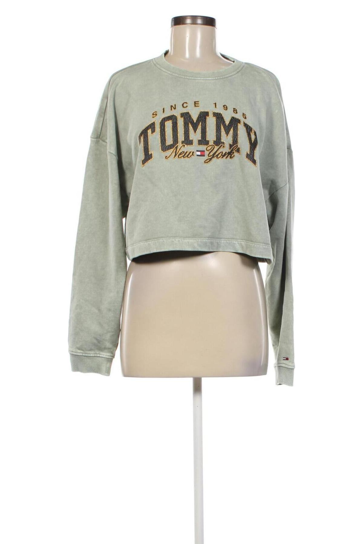 Damen Shirt Tommy Jeans, Größe L, Farbe Grün, Preis 90,99 €