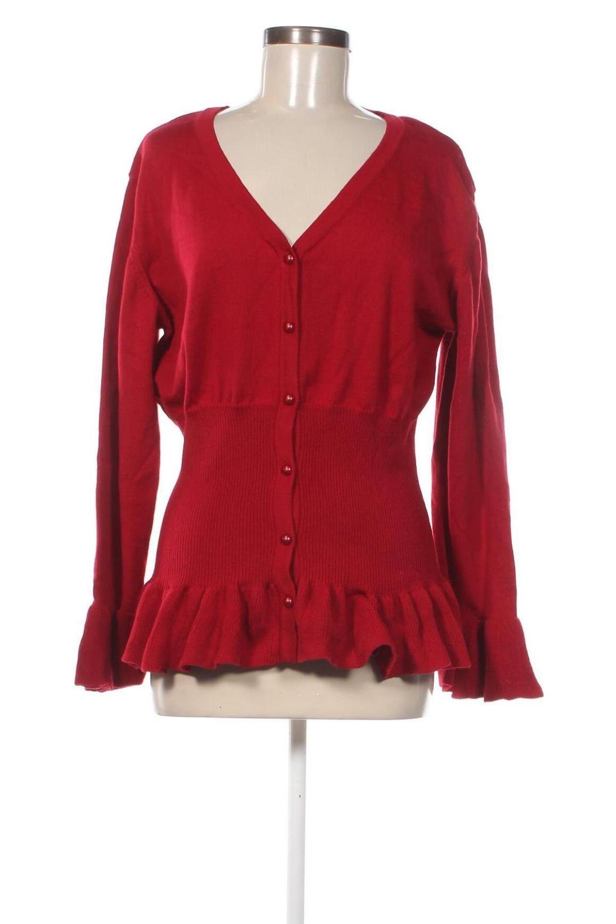 Damen Strickjacke, Größe XXL, Farbe Rot, Preis € 14,99