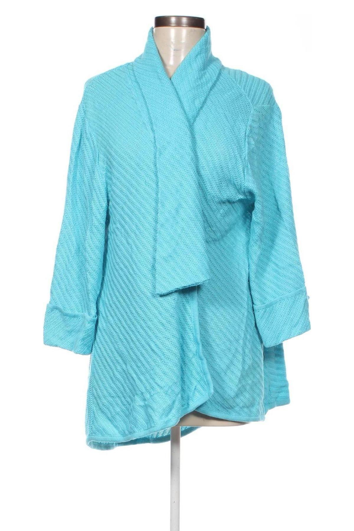 Damen Strickjacke, Größe L, Farbe Blau, Preis 8,49 €