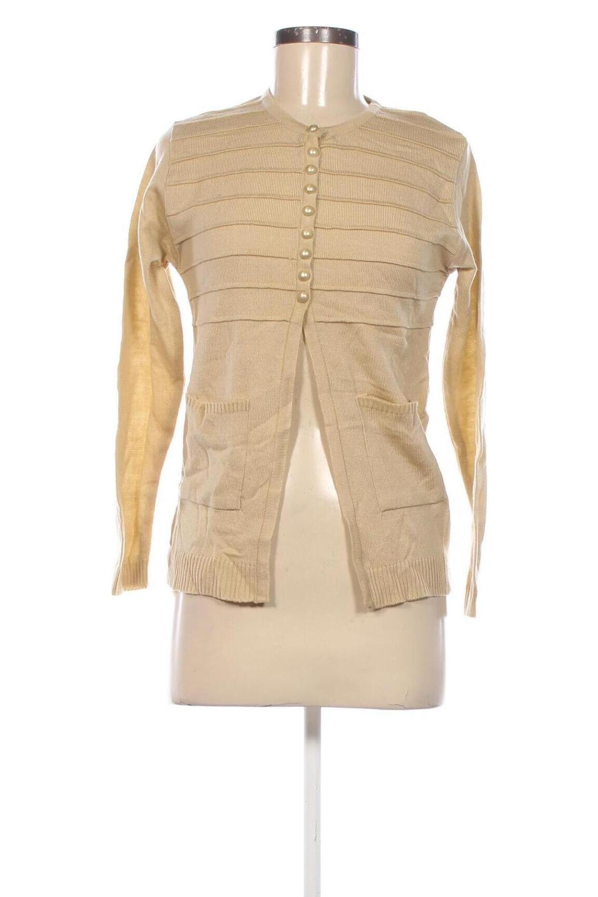 Damen Strickjacke, Größe M, Farbe Beige, Preis 11,49 €