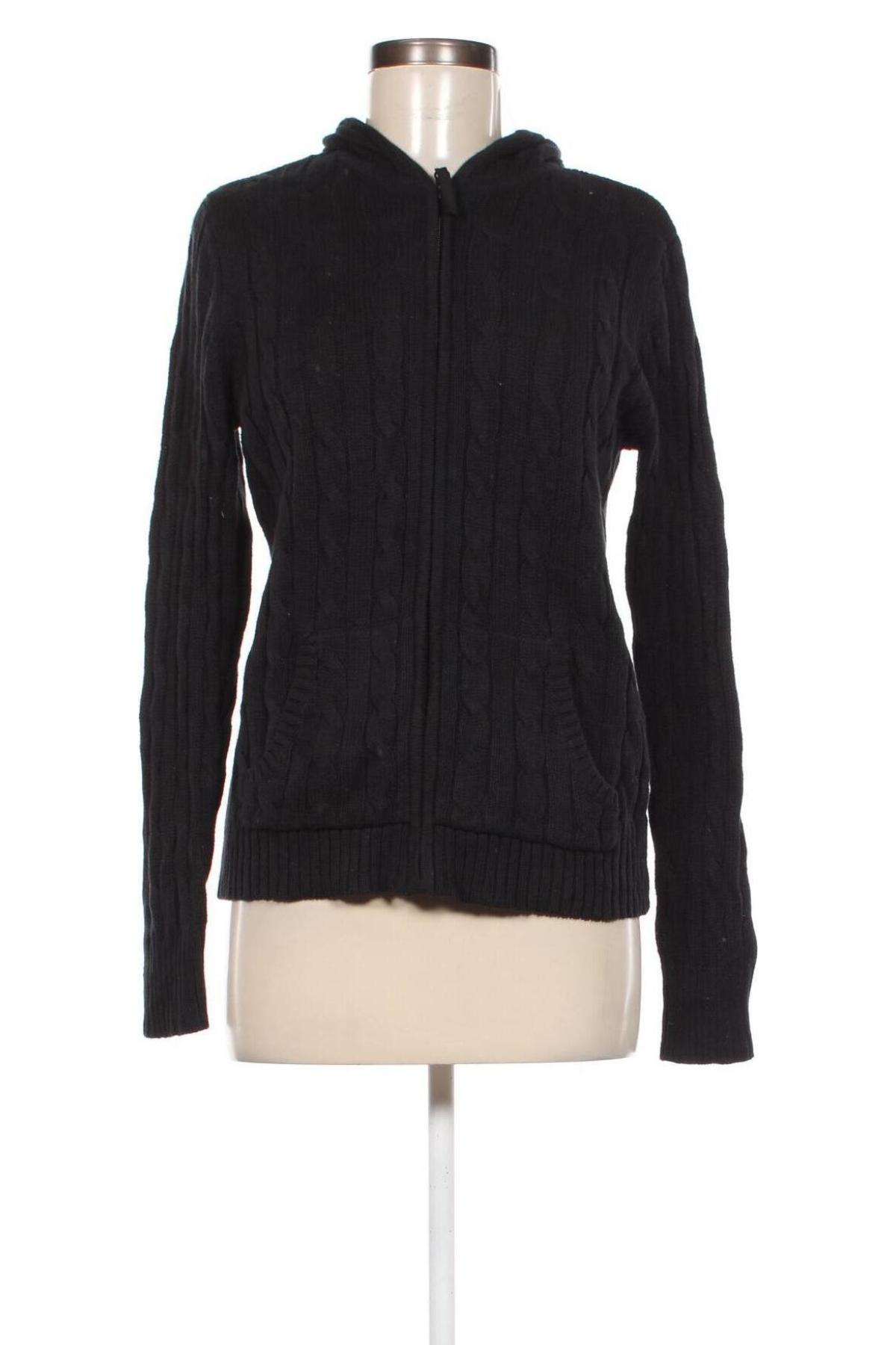 Damen Strickjacke St John's Bay, Größe M, Farbe Schwarz, Preis € 20,49