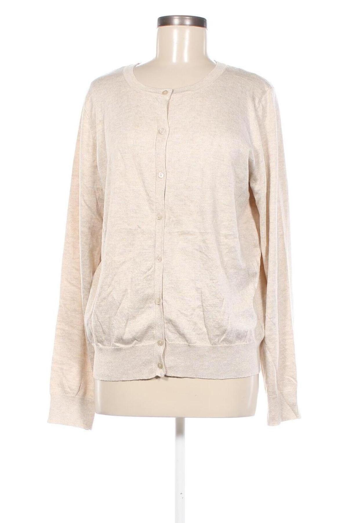 Damen Strickjacke Time and tru, Größe L, Farbe Beige, Preis € 11,49