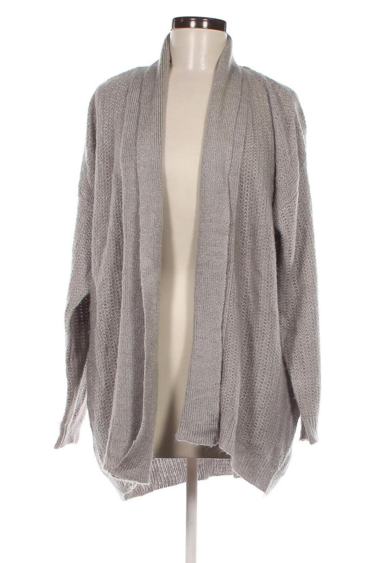 Damen Strickjacke Verve, Größe 3XL, Farbe Grau, Preis 13,99 €