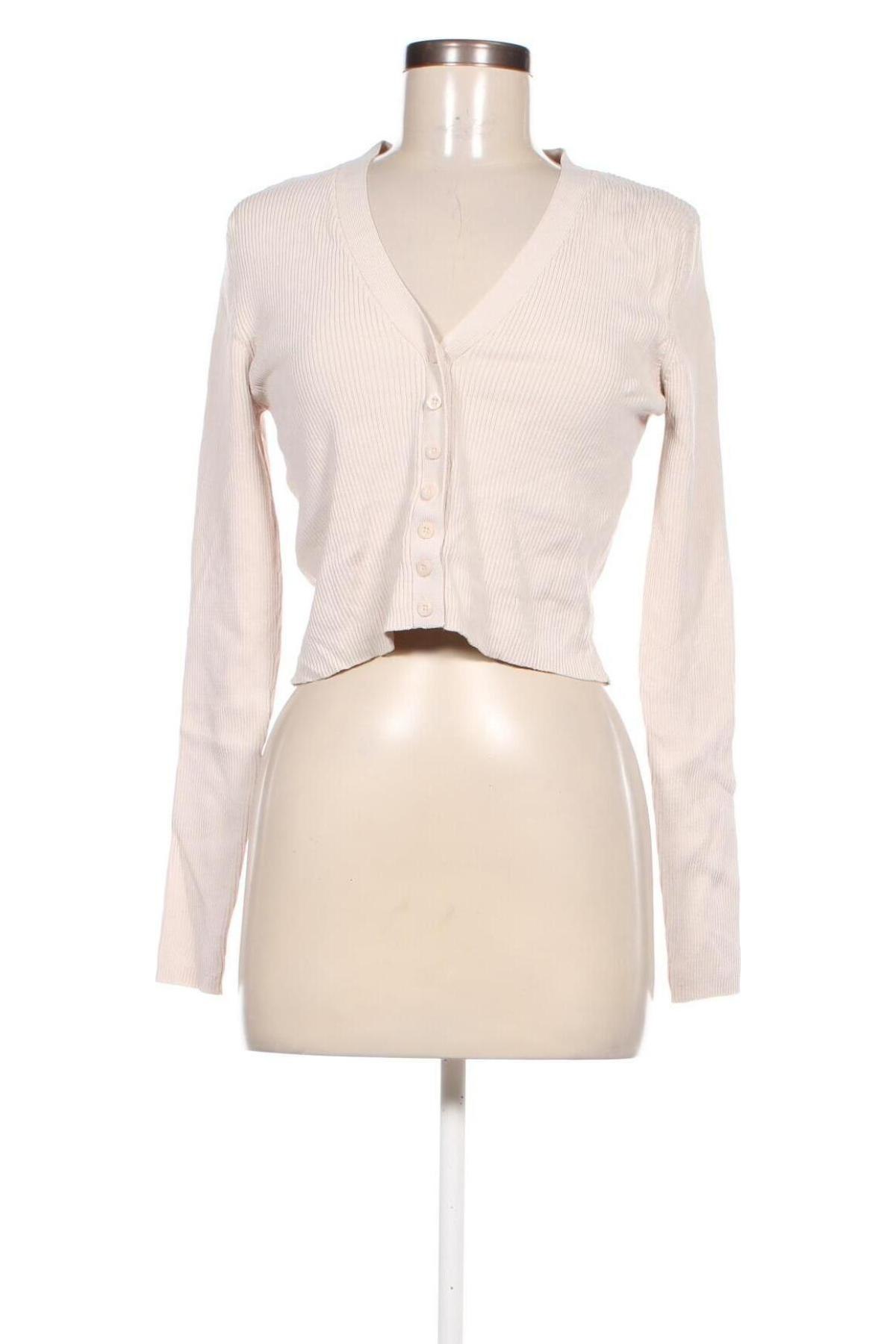 Damen Strickjacke Zara, Größe L, Farbe Beige, Preis € 18,99