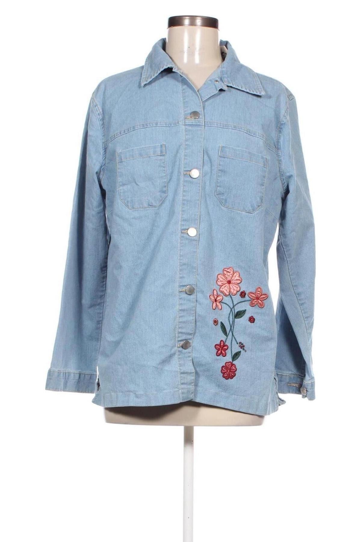 Damenbluse Denim&Co., Größe M, Farbe Blau, Preis € 7,49