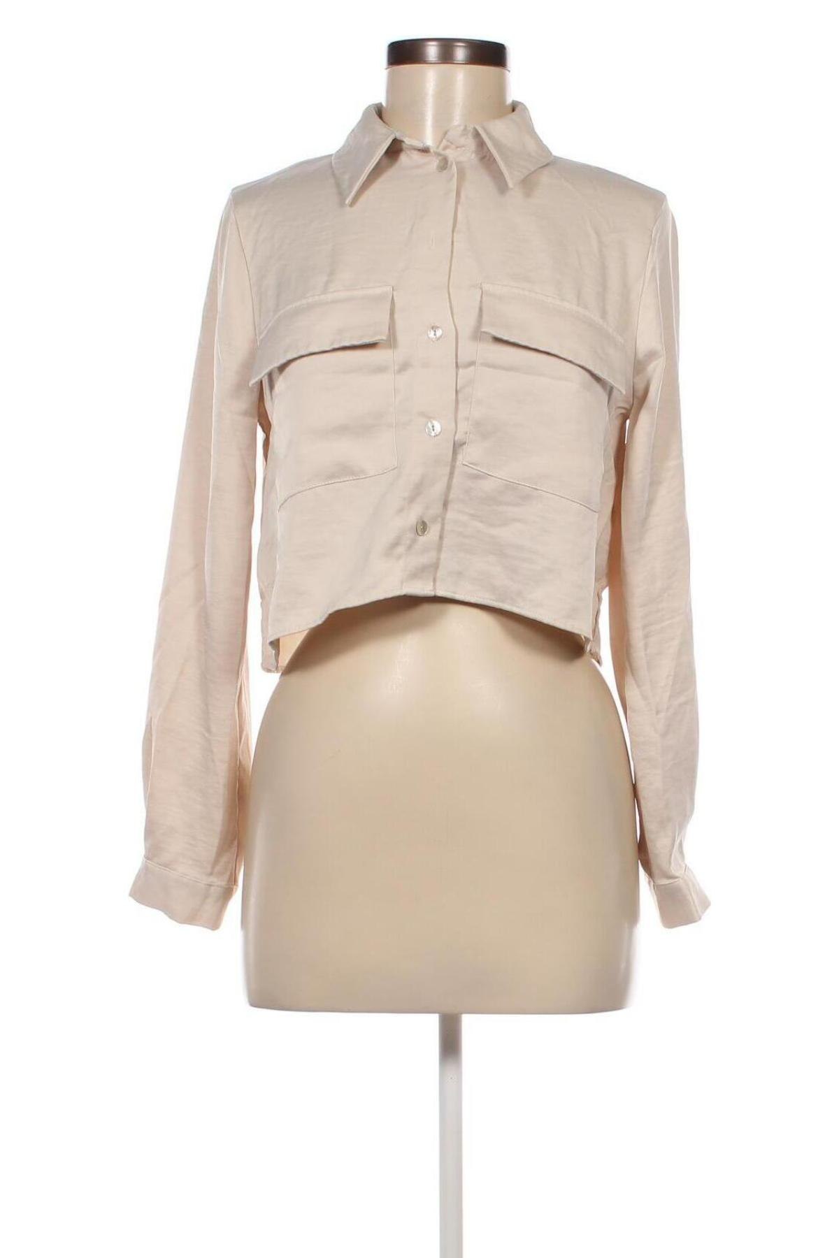 Damenbluse Zara, Größe S, Farbe Beige, Preis 18,99 €