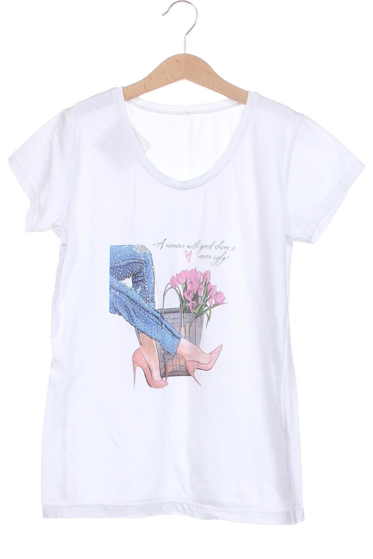 Damen T-Shirt, Größe XS, Farbe Weiß, Preis € 5,49