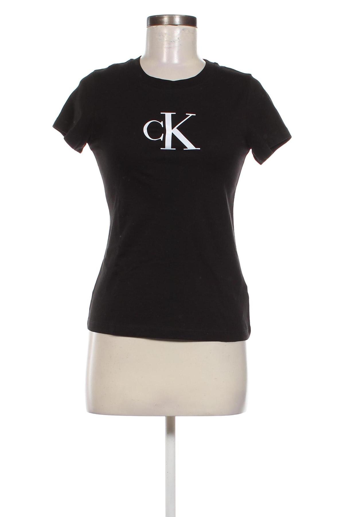 Damski T-shirt Calvin Klein Jeans, Rozmiar XS, Kolor Czarny, Cena 262,99 zł