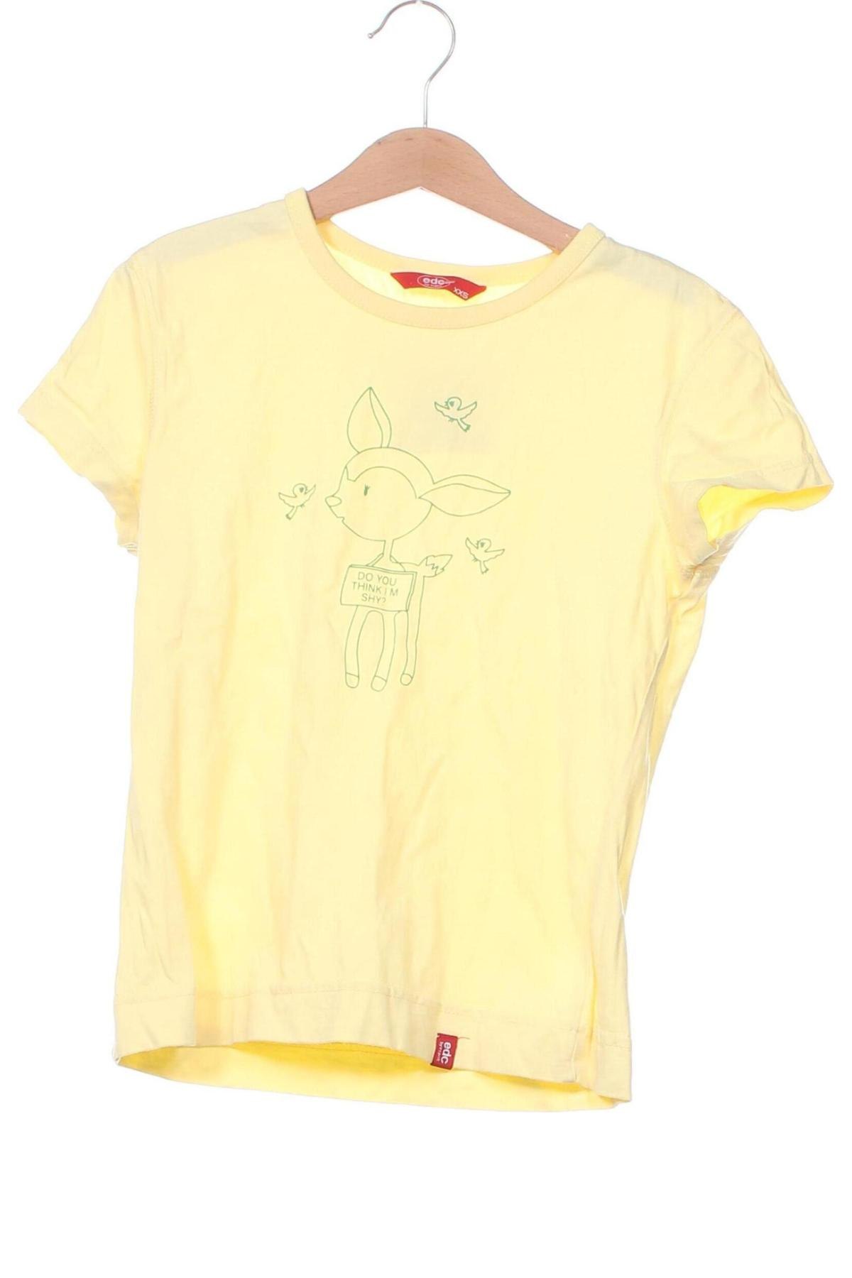 Damen T-Shirt Edc By Esprit, Größe XXS, Farbe Gelb, Preis € 4,99