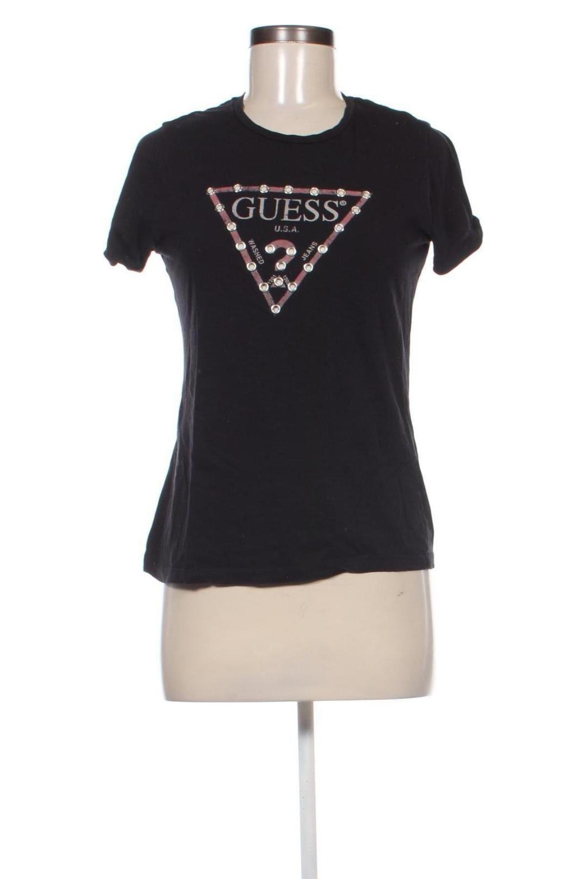 Damen T-Shirt Guess, Größe M, Farbe Schwarz, Preis € 16,44