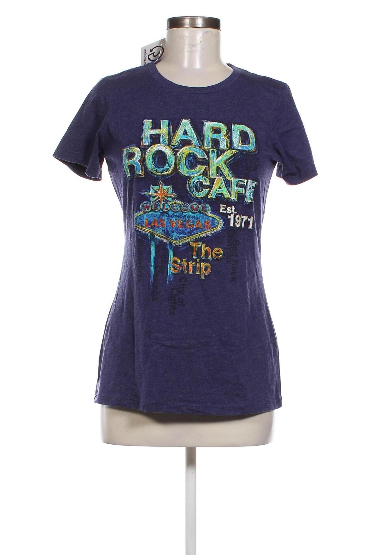 Damski T-shirt Hard Rock, Rozmiar L, Kolor Niebieski, Cena 39,08 zł