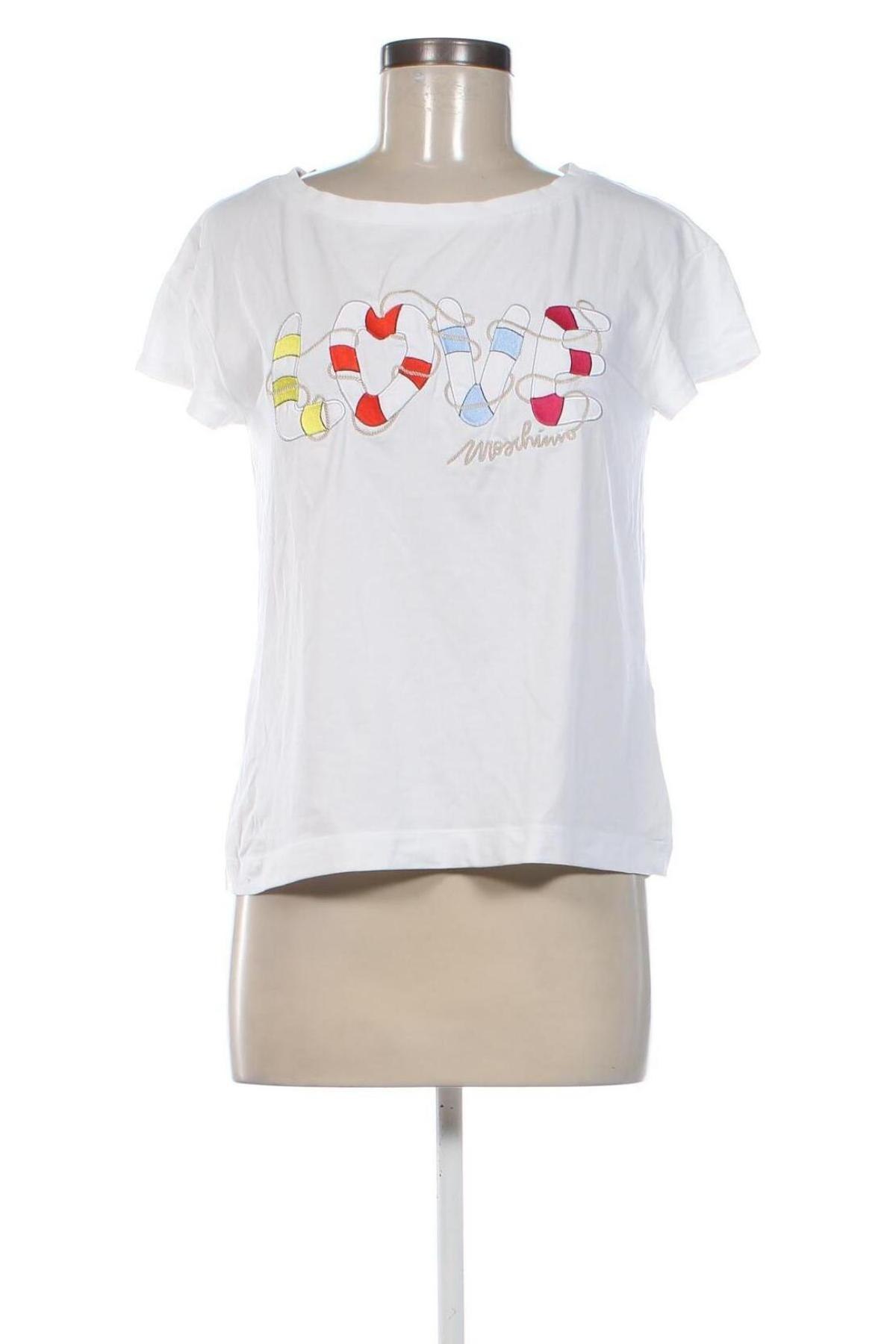 Tricou de femei Love Moschino, Mărime L, Culoare Alb, Preț 121,99 Lei