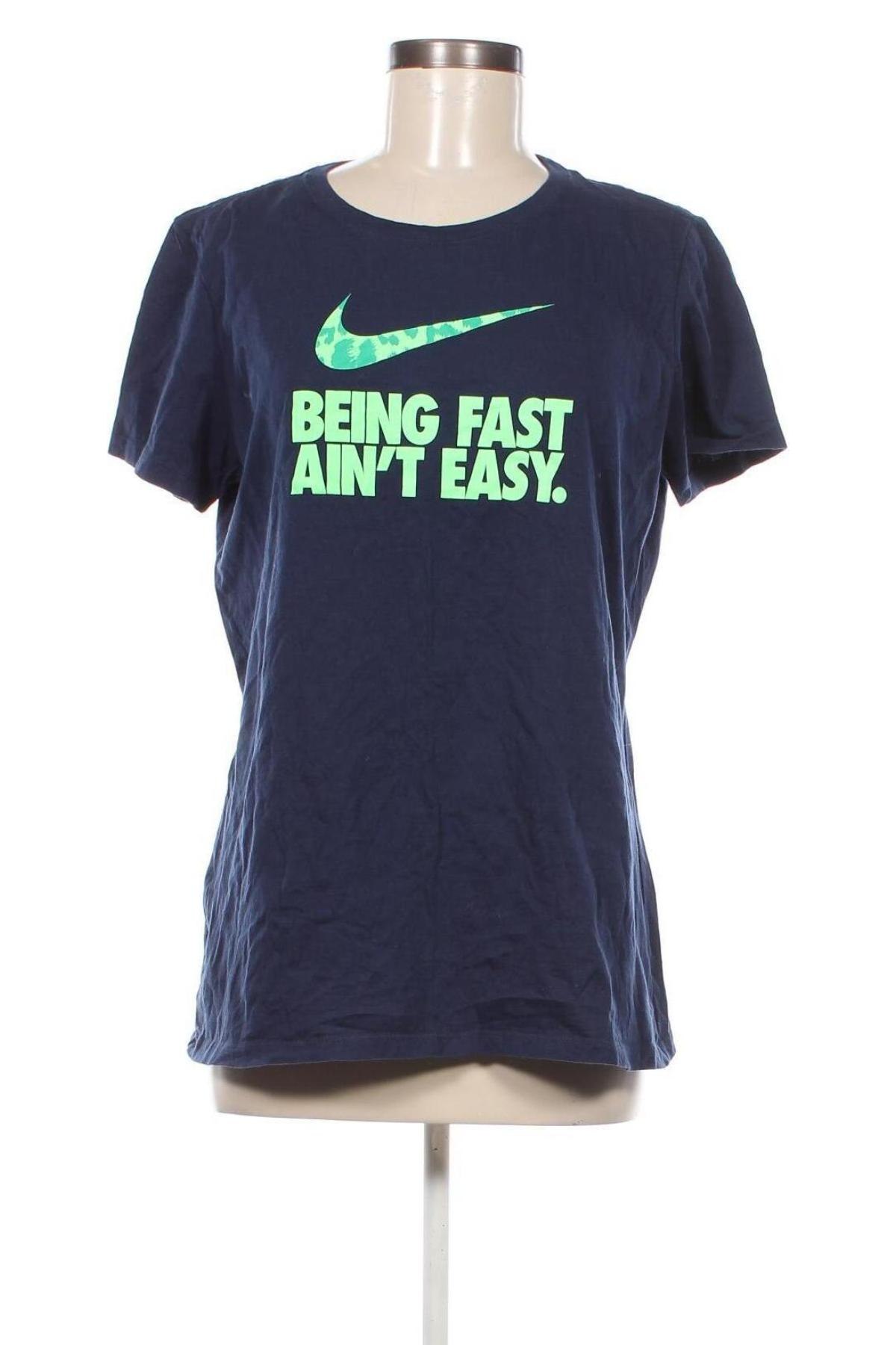 Tricou de femei Nike, Mărime XL, Culoare Albastru, Preț 84,99 Lei