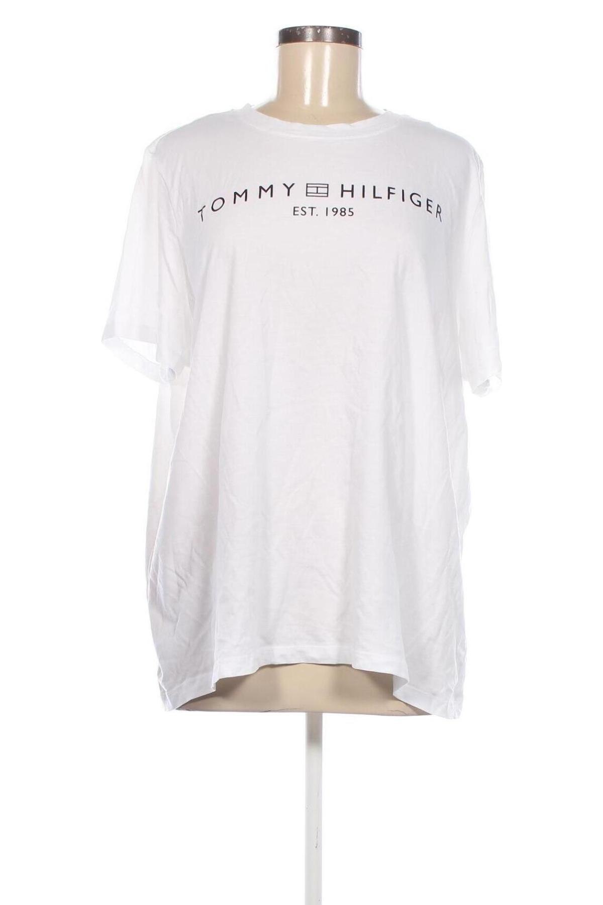 Tricou de femei Tommy Hilfiger, Mărime XXL, Culoare Alb, Preț 269,99 Lei