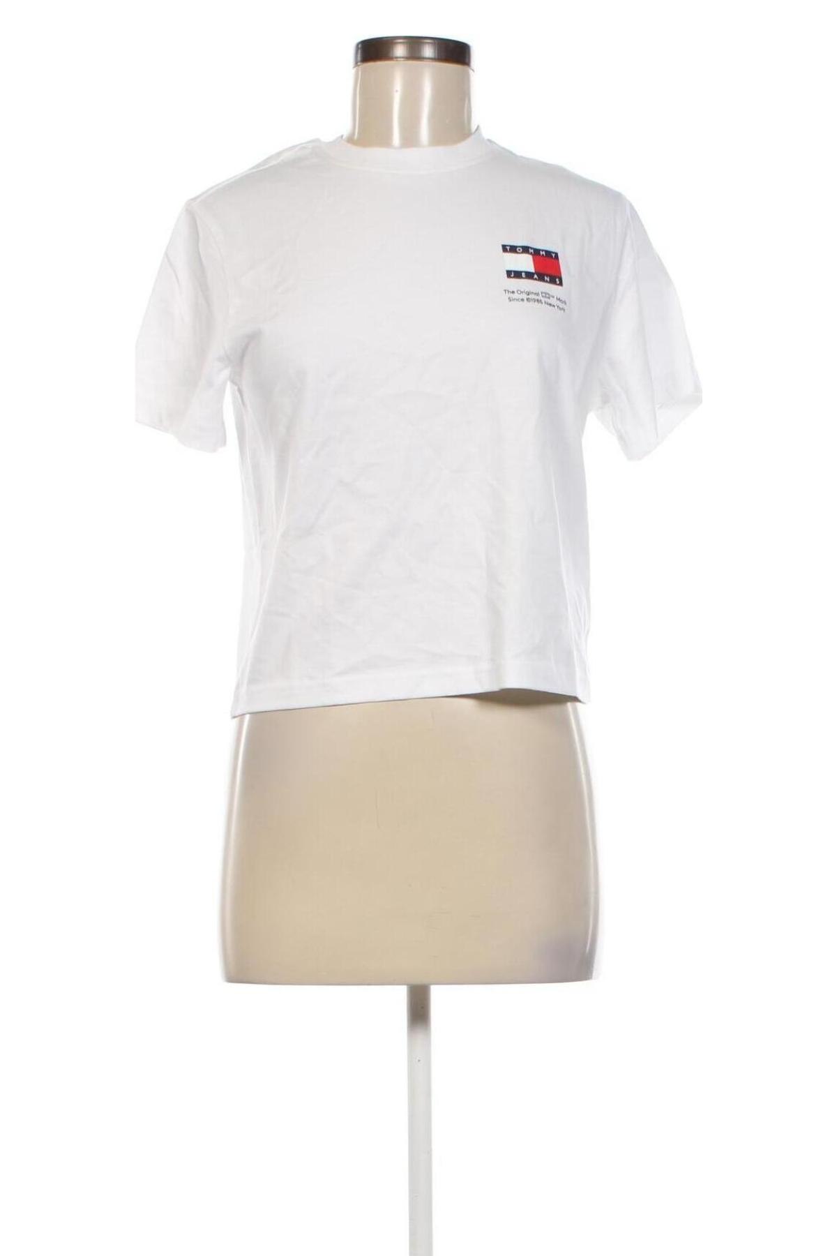 Γυναικείο t-shirt Tommy Jeans, Μέγεθος XXS, Χρώμα Λευκό, Τιμή 50,99 €