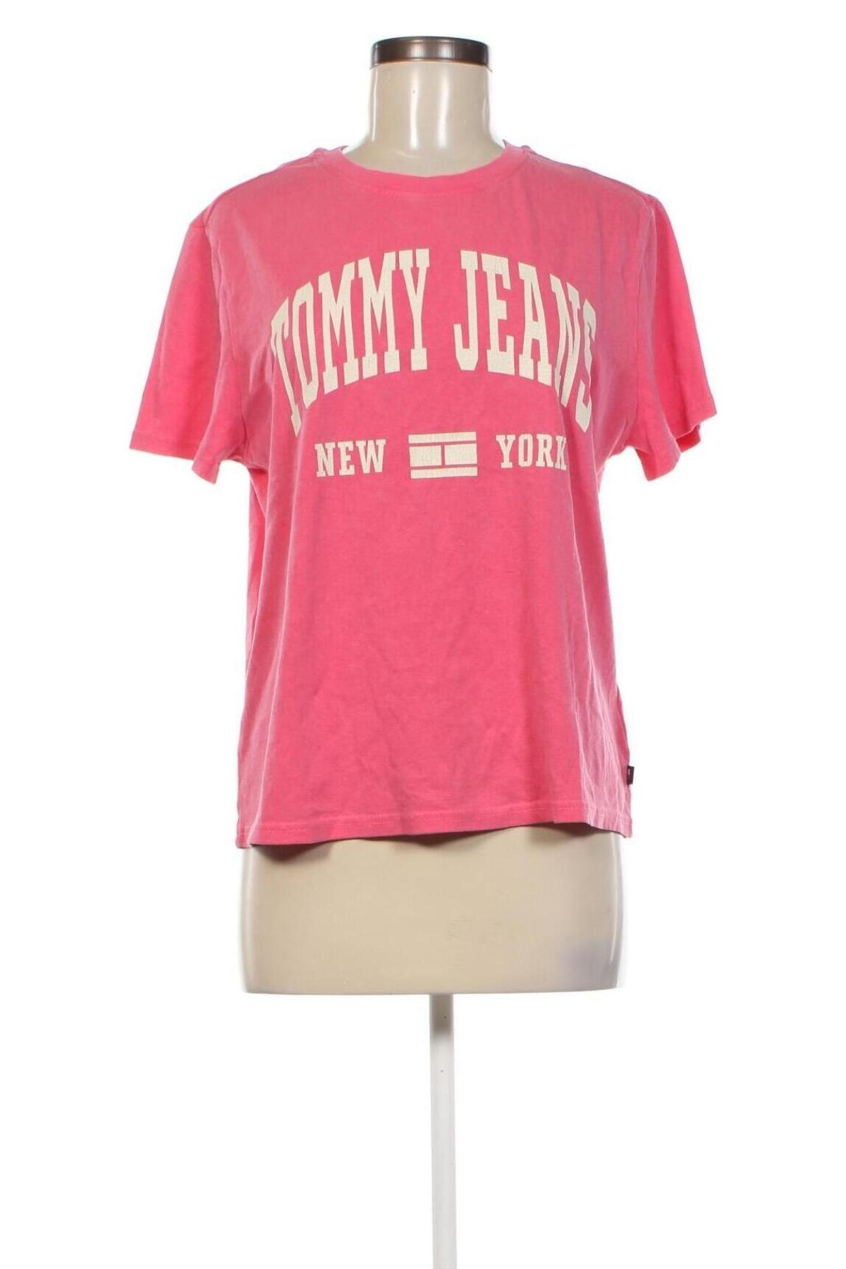 Γυναικείο t-shirt Tommy Jeans, Μέγεθος XL, Χρώμα Ρόζ , Τιμή 47,99 €