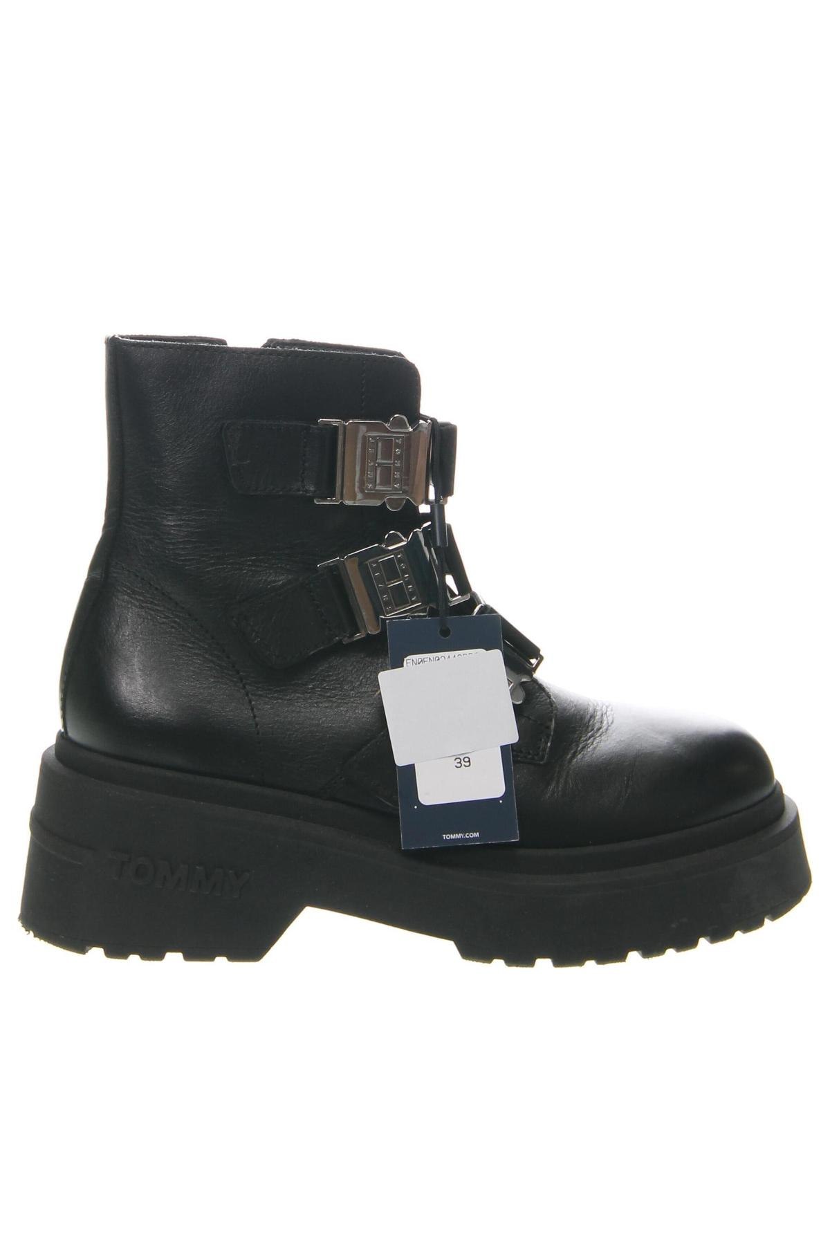 Botine de damă Tommy Jeans, Mărime 39, Culoare Negru, Preț 927,99 Lei