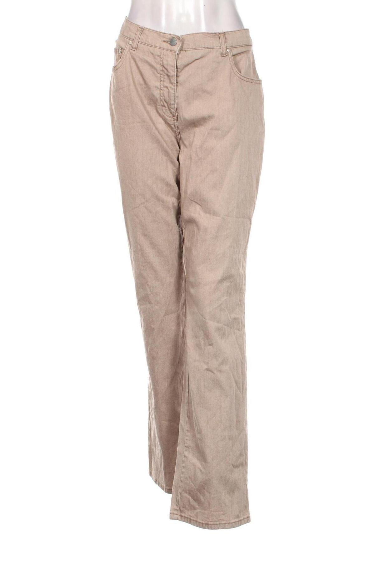 Damen Jeans Adagio, Größe L, Farbe Beige, Preis € 7,49