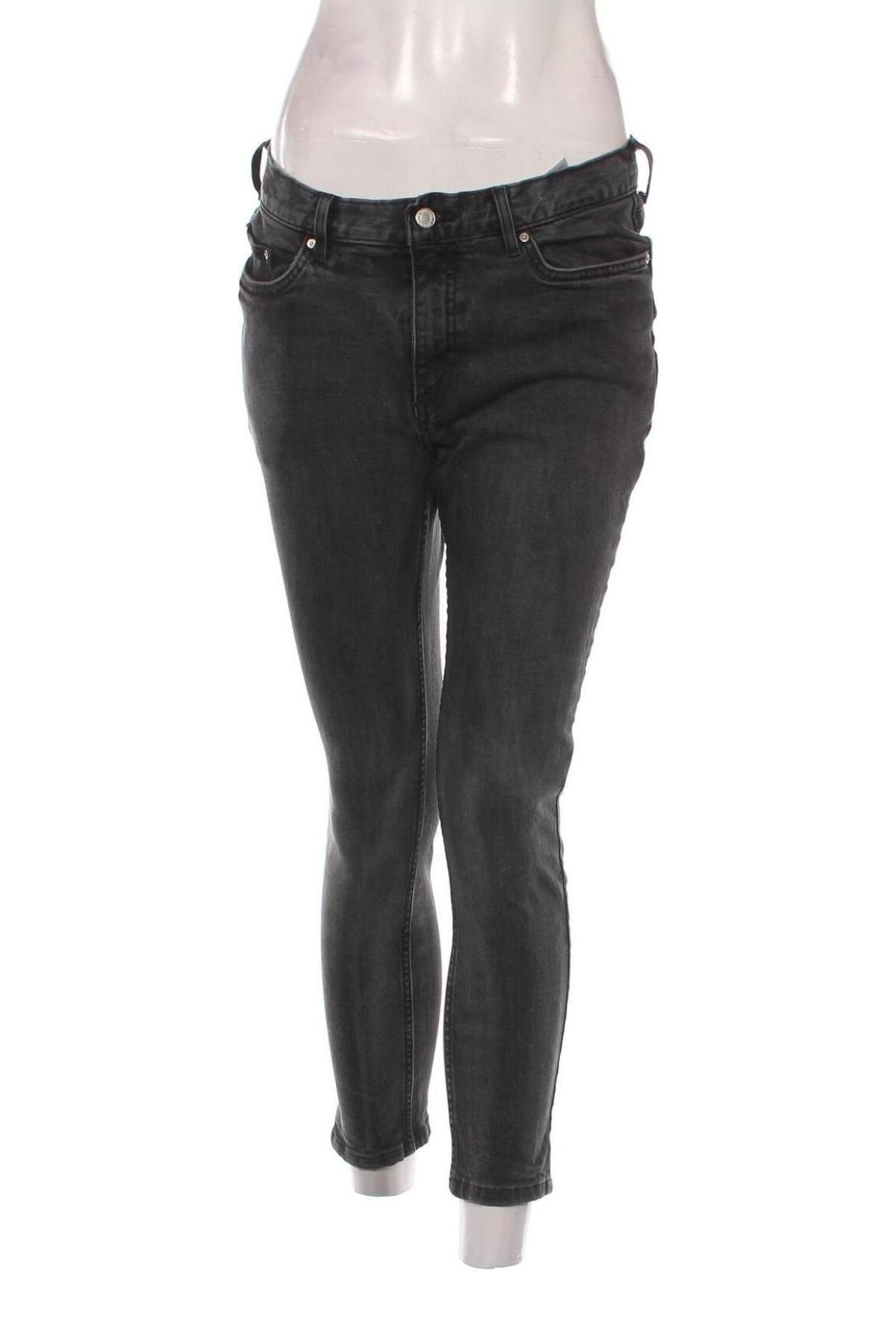 Damskie jeansy H&M, Rozmiar L, Kolor Czarny, Cena 43,99 zł