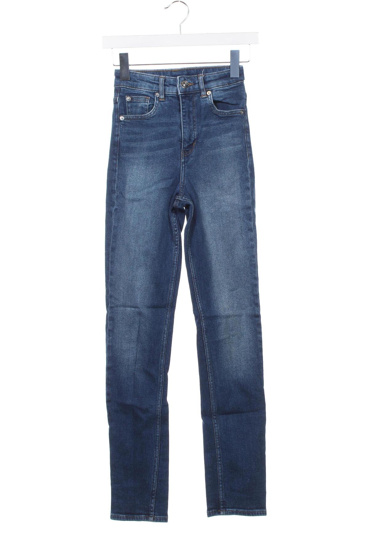 Damskie jeansy H&M Divided, Rozmiar XS, Kolor Niebieski, Cena 66,69 zł