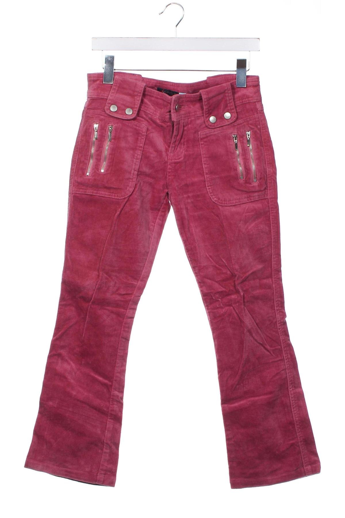 Pantaloni de velvet de femei, Mărime S, Culoare Roz, Preț 19,99 Lei