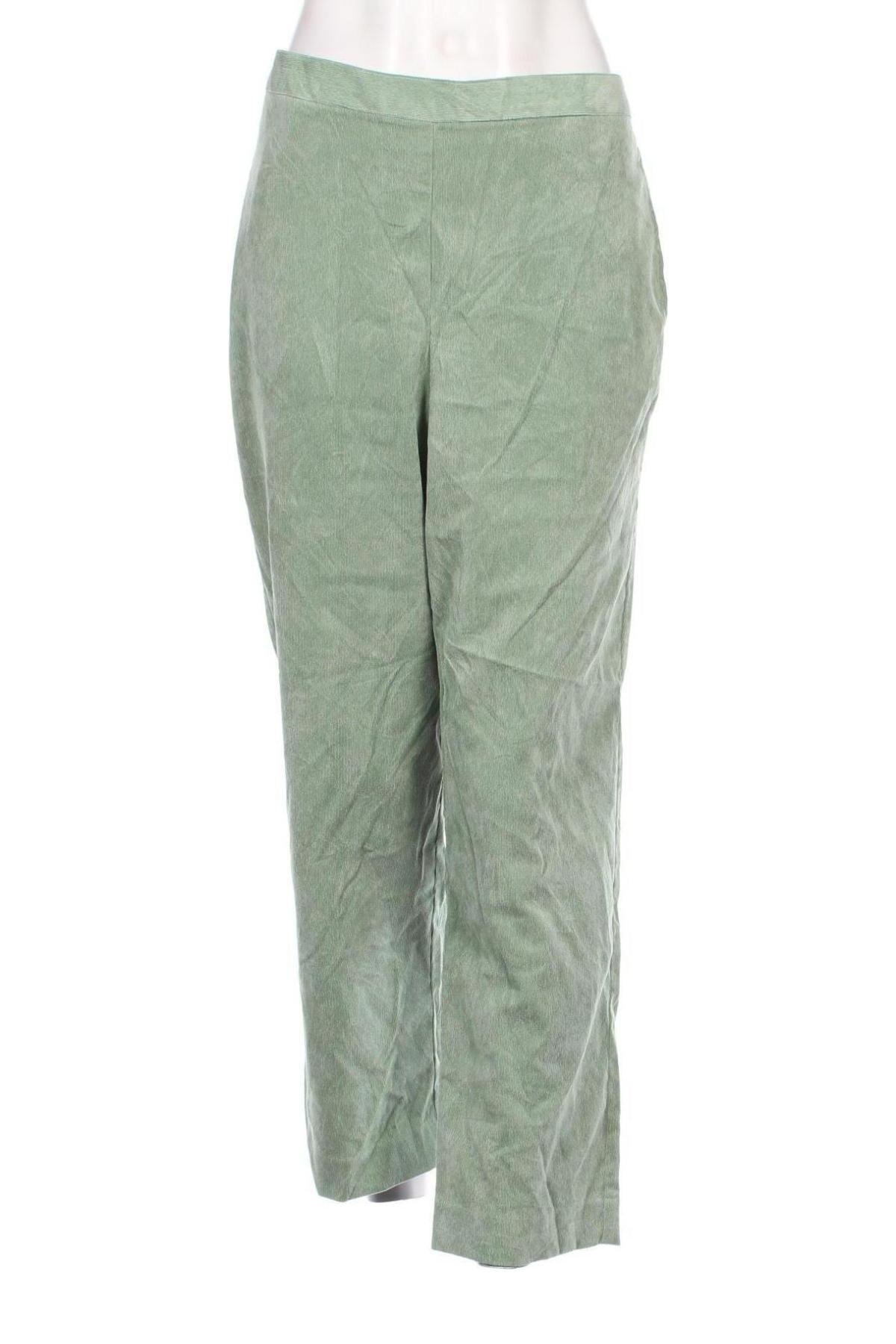 Pantaloni de velvet de femei Alfred Dunner, Mărime XL, Culoare Verde, Preț 48,99 Lei