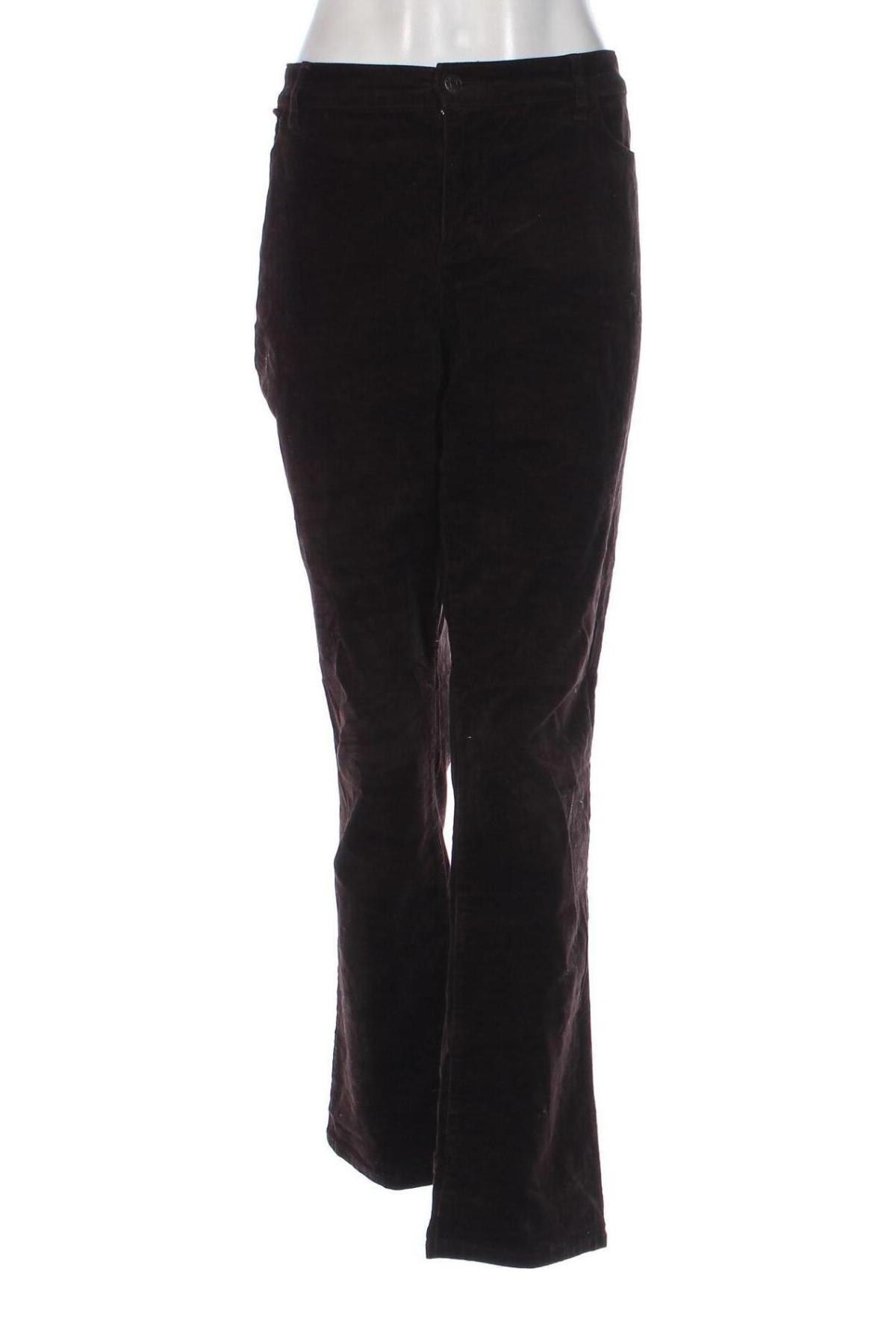 Pantaloni de velvet de femei Chaps, Mărime XXL, Culoare Maro, Preț 52,99 Lei