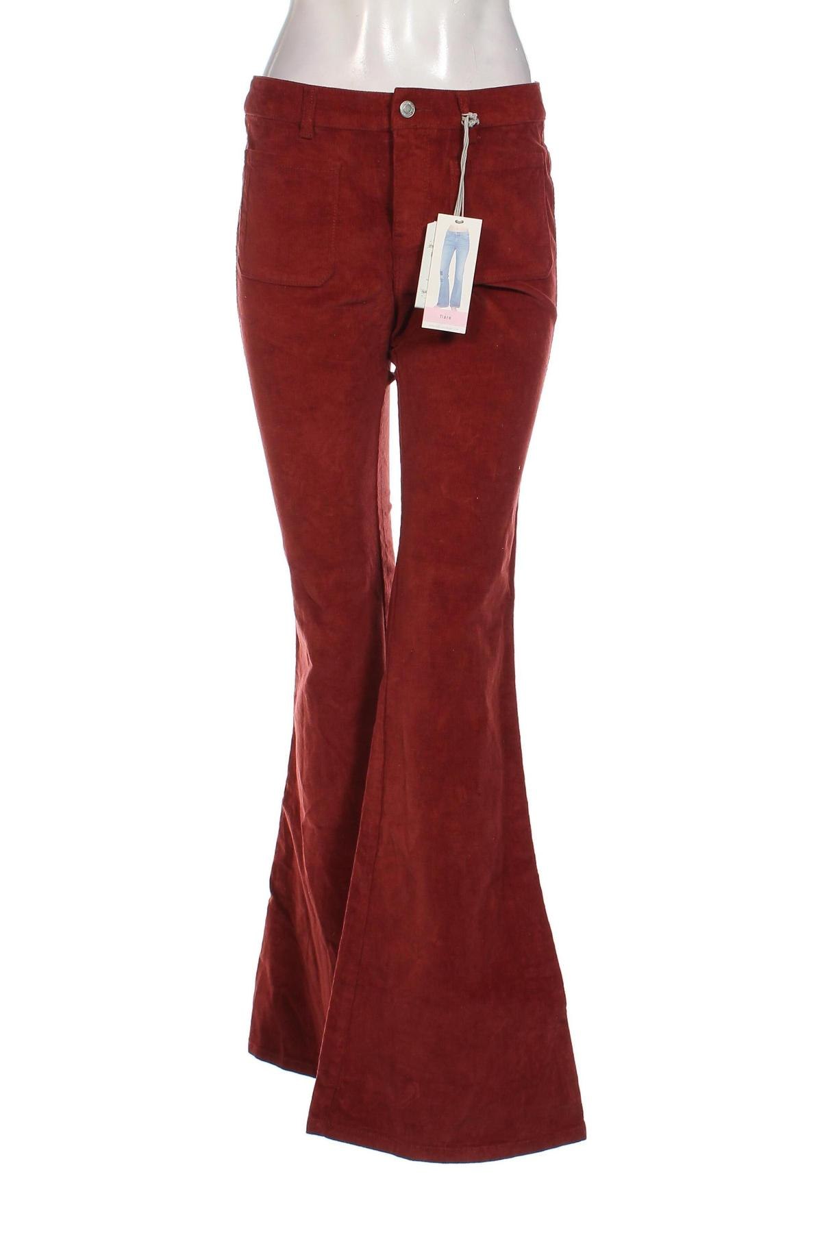 Damen Cordhose Pull&Bear, Größe M, Farbe Rot, Preis 11,99 €