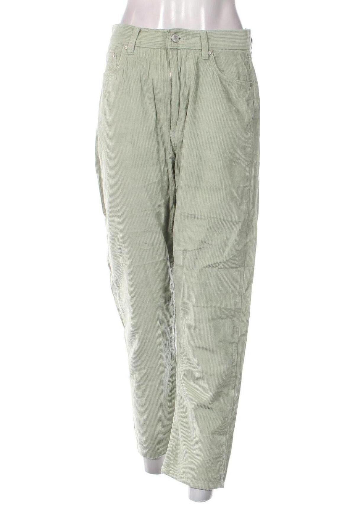 Pantaloni de velvet de femei Refuge, Mărime M, Culoare Verde, Preț 33,99 Lei