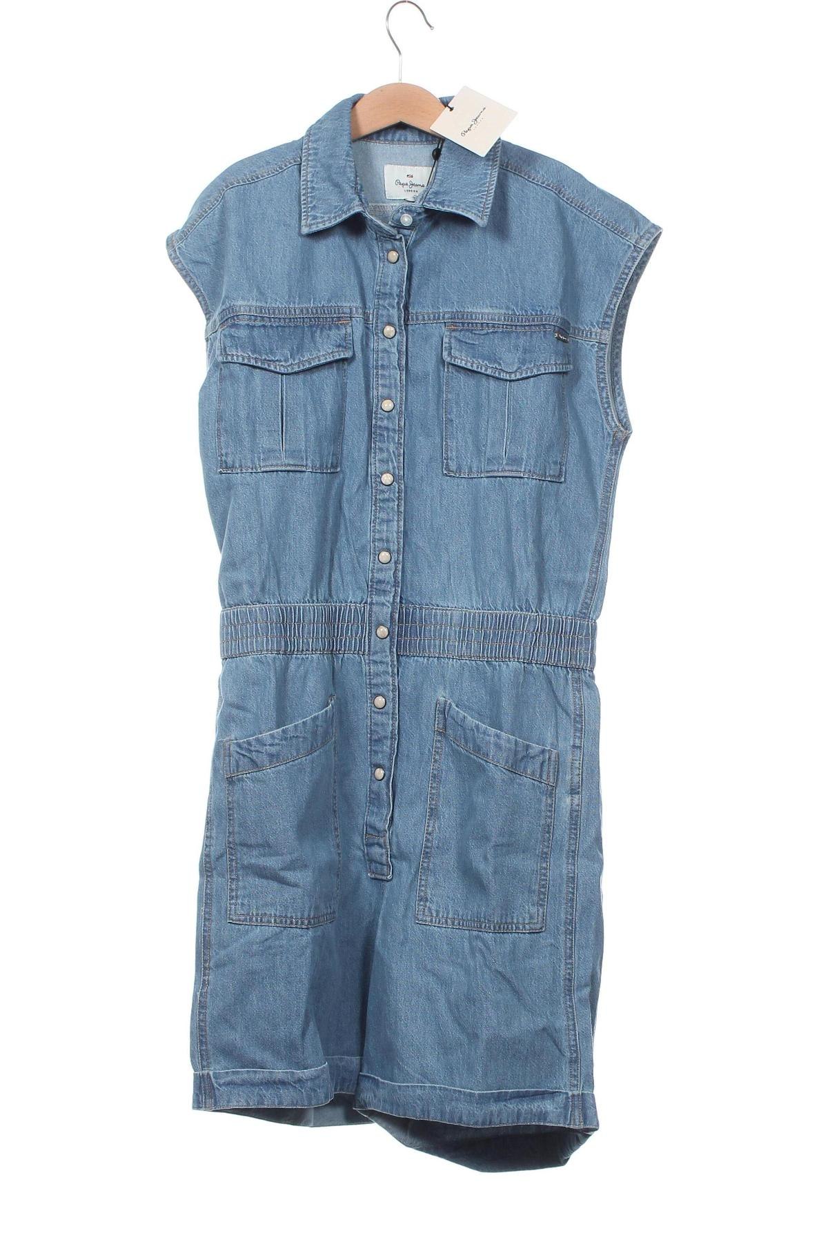 Women's short jumpsuit Pepe Jeans, Mărime XS, Culoare Albastru, Preț 357,32 Lei