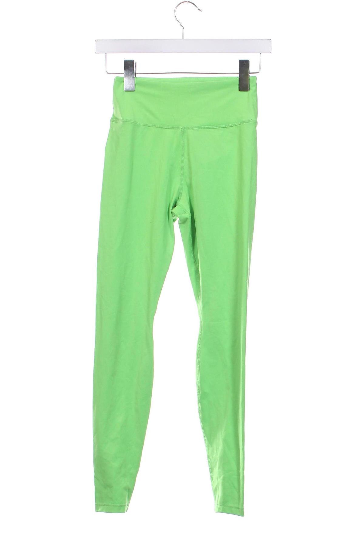 Damskie legginsy H&M Sport, Rozmiar XS, Kolor Zielony, Cena 33,99 zł