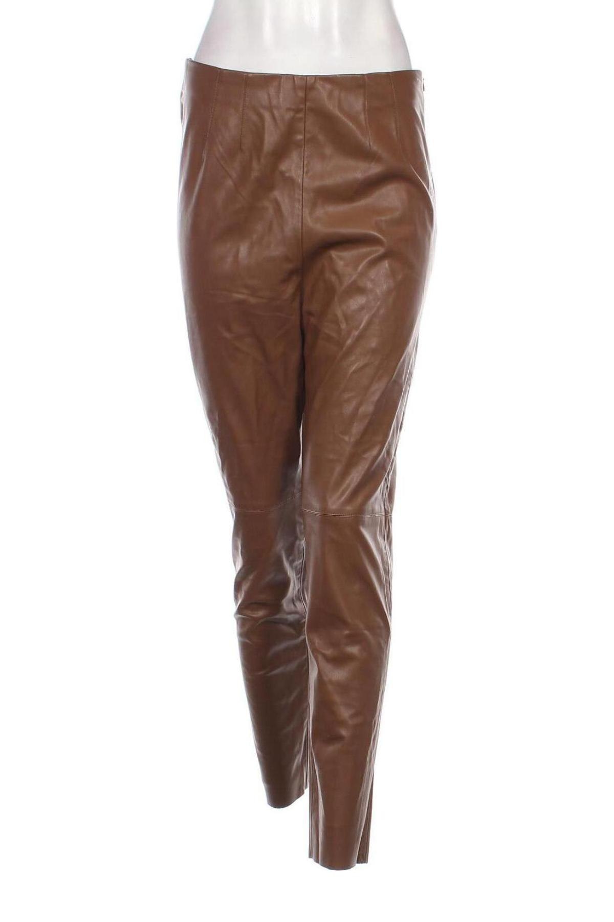 Damen Lederhose Zara, Größe XL, Farbe Braun, Preis € 8,99