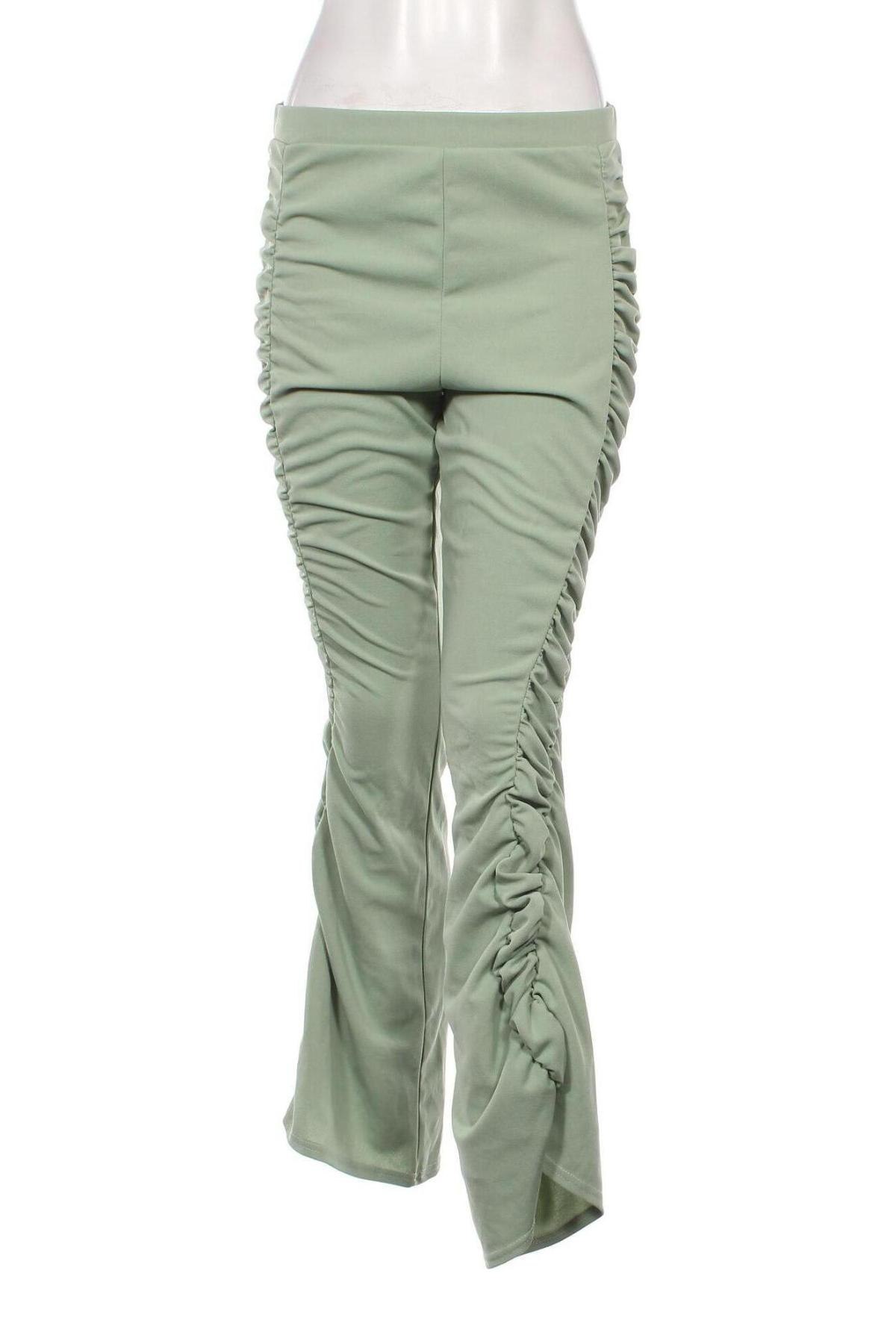 Pantaloni de femei Boohoo, Mărime L, Culoare Verde, Preț 76,99 Lei